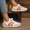 Women's Lightweight Fashion Sneakers Comfort Non Slip Casual Sports Shoes Woman Striped Mesh Breathable Platform Sneakers