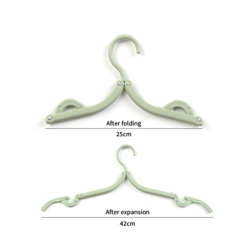 Fashion Creative Travel Portable Foldable Clothes Hanger for Outdoor Travel Simple Clothes Hanger