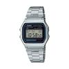 [CASIO] CASIO Collection A158WA-1JH Digital Watch, LED Light, Stopwatch, Silver Stainless Steel