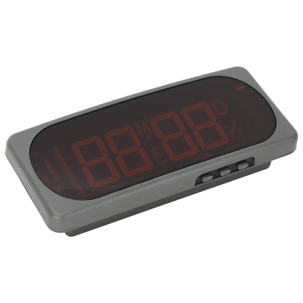 Electronic Clock Car Digital Temperature Humidity Year Month Day Time Display Hygrothermograph DC24V