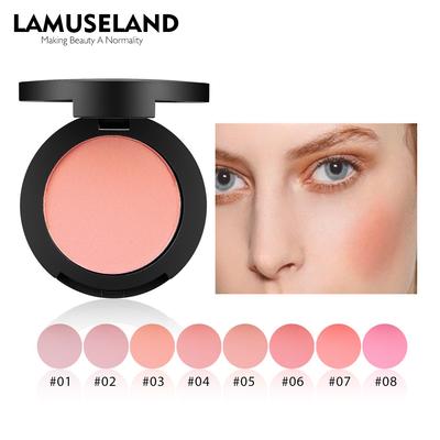 8 цветов Бархатная кожа Мягкие румяна Натуральные осветляющие румяна для макияжа лица