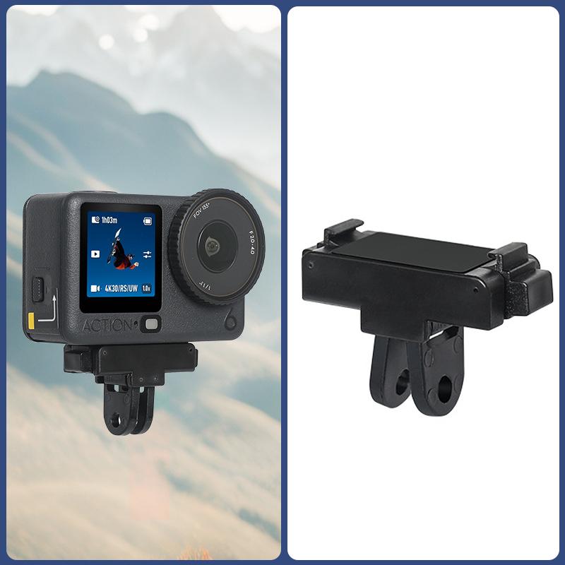 Подходит для Dji Action 6 Магнитный адаптер для установки Основание крепления камеры Складное установка Фиксированное крепление Быстросъемное