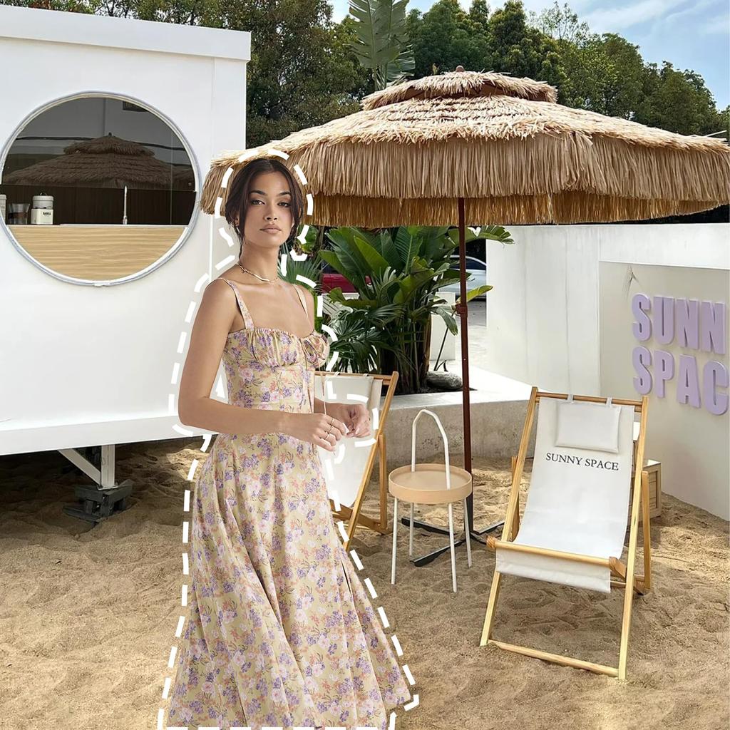 Платье-корсет с цветочным принтом, деревенское платье-корсет, женское платье-корсет миди с струящимся разрезом на бретельках, платье-корсет с цветочным принтом