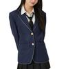 WEGO School Blazer with Perfect for Students and High School Perfect for School All Year Perfect for and and Size Navy Piping, Students, Uniforms,