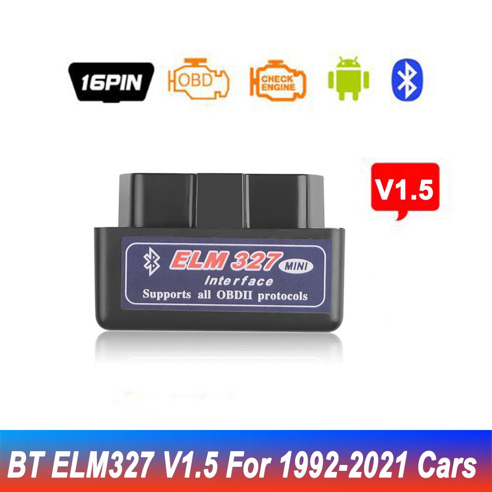 Elm327 Obd2 сканер кодов V1.5 V2.1 Мини Bluetooth Obd2 автомобильный детектор кодов считыватель Obd2 автомобильный сканер диагностические инструменты для ремонта