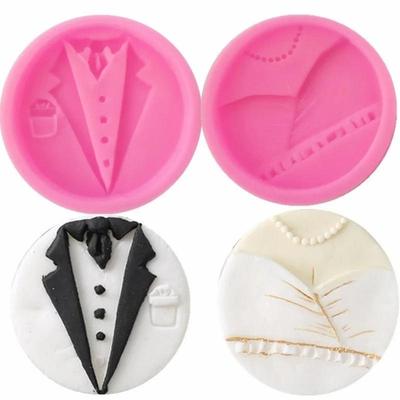 НОВЫЕ формы для свадебного торта Мастика Крафт Торт Шоколад Сахар Инструмент для выпечки Форма Узор платьев для мужчин и женщин Инструменты для выпечки торта