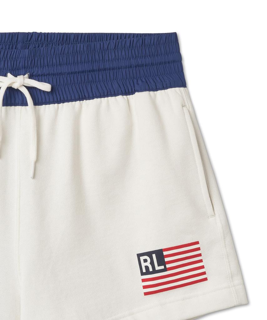 Шорты с drawstring POLO RALPH LAUREN с флисовой подкладкой и логотипом-флагом W - Цвет: Белый 'Deckwash'