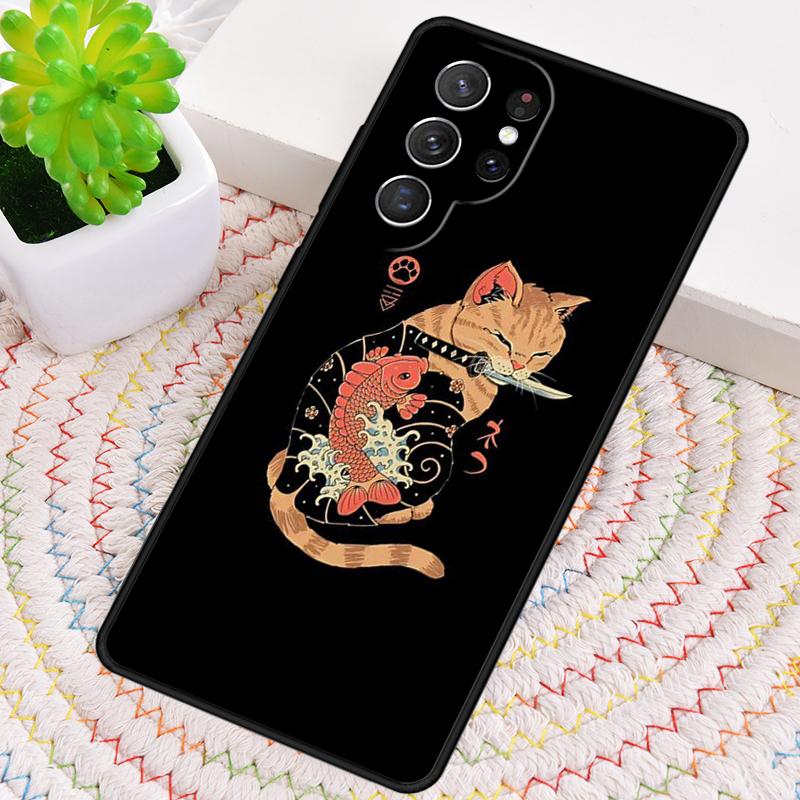 Стиль Японии Тигр Кот Сиба-ину Силиконовый Чехол для Телефона Для Samsung Galaxy note 10 pro S26 S25 S24 S23 S22 S21 Plus Ultra Чехол