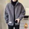 Men's 2024 Autumn/Winter Lambswool Fleece Jacket - Thick, Trendy, and Stylish