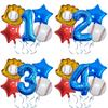 New Baseball Themed Balloon Set 5-Piece Aluminum Film Balloon Sports Themed Boy Birthday Party Arrangement