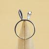 Student Fashion Rabbit Ear Ring Simple And Exaggerated Childlike Super Cute Zodiac Rabbit Jade Rabbit Ring Opening
