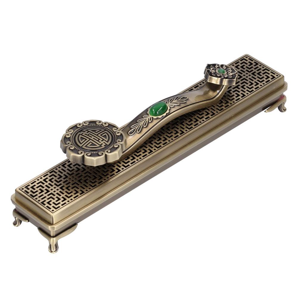 Ruyi appearance Incense Box Alloy material Aroma Censer Incense Burner Home incense use