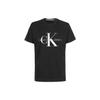 Letter Print Crew Neck T-Shirt Men Tops Black J30J3208060GN