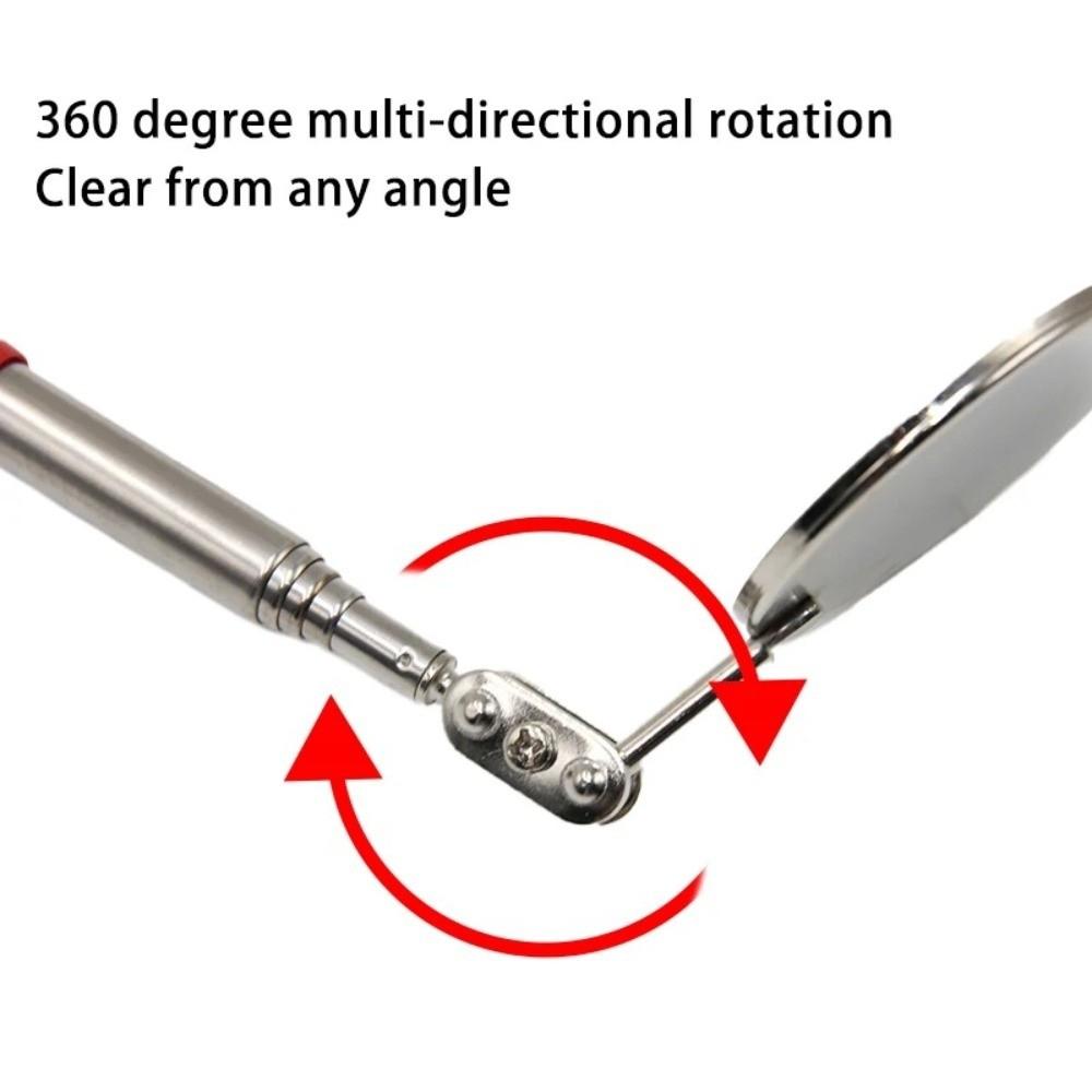 Round Extendable Adjustable Flexible Mirror High-definition 360° Swivel Mirror Mechanic Repairing
