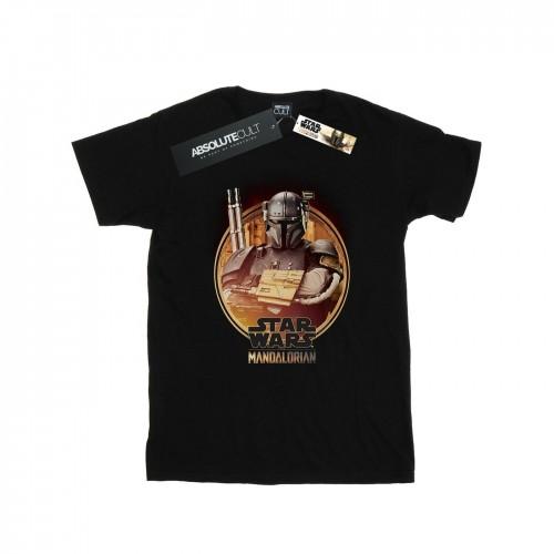 Star Wars Womens/Ladies The Mandalorian Paz Vizsla Framed Cotton Boyfriend T-Shirt