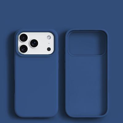 Жидкий силиконовый чехол для телефона для iPhone 17 Air 16 15 14 13 12 Pro Max Мягкий чехол для iPhone 16 15 14 Plus Чехол Аксессуар