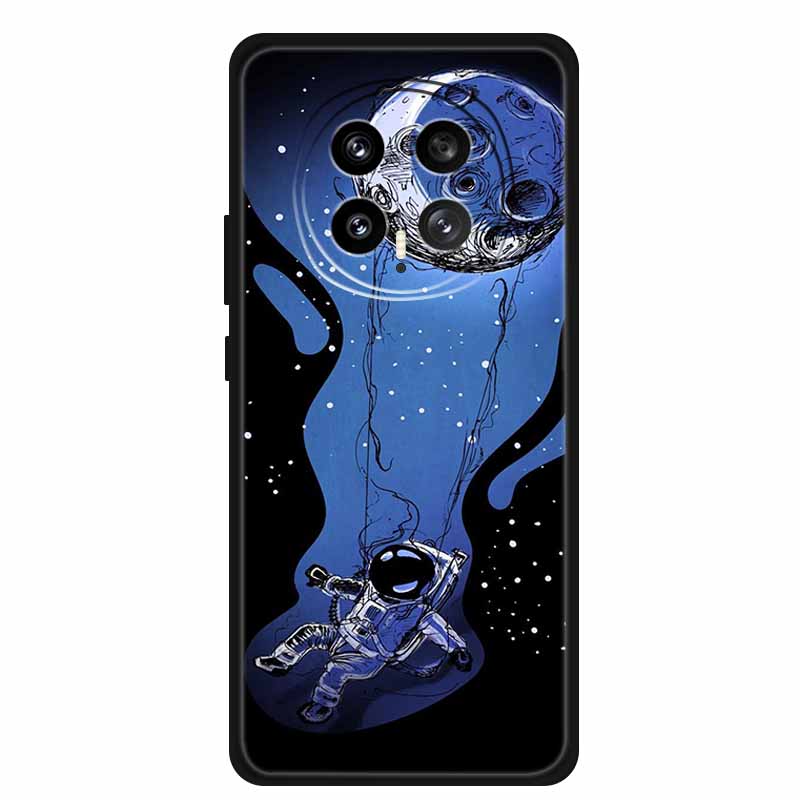 Защитный чехол для мобильного телефона For Honor Magic8 5G, с цветочным рисунком, мягкий, черный силикон, задняя крышка для Honor Magic 8 2025, чехол Funda