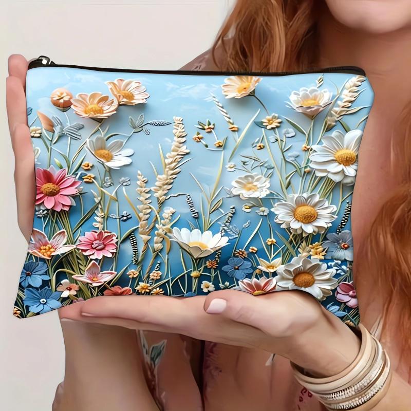 Бохо Винтаж Двусторонняя Принтованная Косметичка Дорожная Сумка для Туалетных Принадлежностей для Женщин Большая Вместимость Сумка для Макияжа Сумки для Хранения Подарки