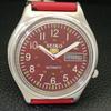 VINTAGE SEIKO 5 AUTOMATIC 7009A JAPAN MENS MAROON COLOR DIAL WATCH A702323-5 R124-a702323