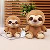 Cute Fluffy Chubby Sloth Plush Doll Cute Stuffed Toys Animals Kawaii Soft Lifelike Sloth Birthday Christmas Gifts