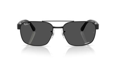 Ray-Ban RB3751CH 58 Черные Хромалайт Поляризованные Квадратные Металлические Солнцезащитные Очки Унисекс