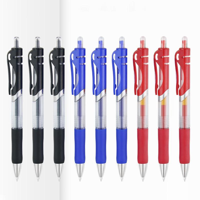 Выдвижные шариковые ручки премиум-класса с гелевыми чернилами, стержни для шариковых ручек, тонкие 0,5 мм, школьные и офисные канцелярские принадлежности, шариковая ручка, ручка для подписи