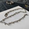 Шипы Проволочная Цепь для Брюк Металлическое Панк Ожерелье Модная Длинная Поясная Цепь Подарки