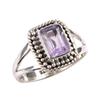 Natural Pink Amethyst Gemstone Handmade 925 Solid Silver Jewelry Ring S.5.5 m0O29