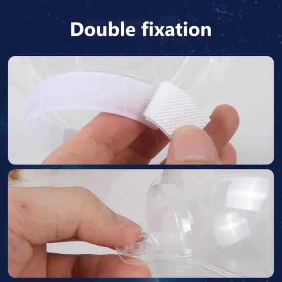 Лента для крепления кошачьего капюшона, регулируемая кошачья морда, дышащий, против укусов, прозрачный капюшон для домашних животных