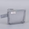 Transparent Nylon Mesh Pencil Pouch Toiletry Carry Pouch Portable Organizer Sticker Tape Accessories