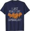 Capybara Lover Cute Capybara T-Shirt for Women Men Animal Lovers Men Clothing Vintage T Shirt Graphic T Shirts Casual Cotton