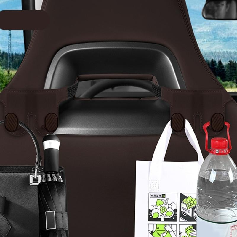 Car Interior Storage Hook Automotive Back Seat Hook for Handbag Purse Umbrella Heavy Duty Car Headrest Hook Organizer