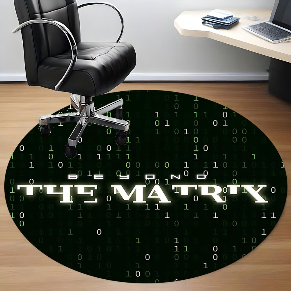 1 шт. Круглый ковер THE Matrix Office, Под офисные стулья, Спальня, Гостиная, Декор для дома, Декор комнаты, Доступен в различных размерах