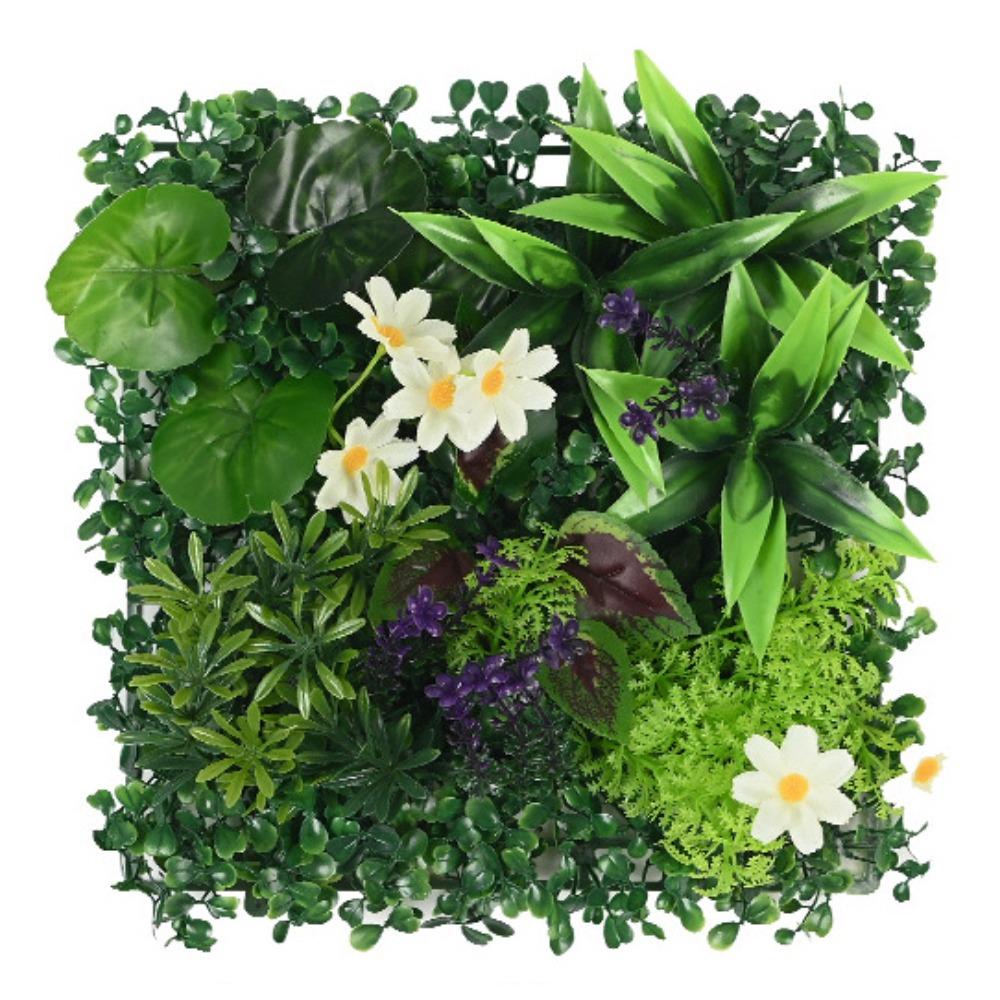 Сделай сам Панель стены из искусственных растений Вечная жизнь Защита от УФ Искусственный ковер из эвкалипта Цветок Без полива Искусственный папоротник Трава