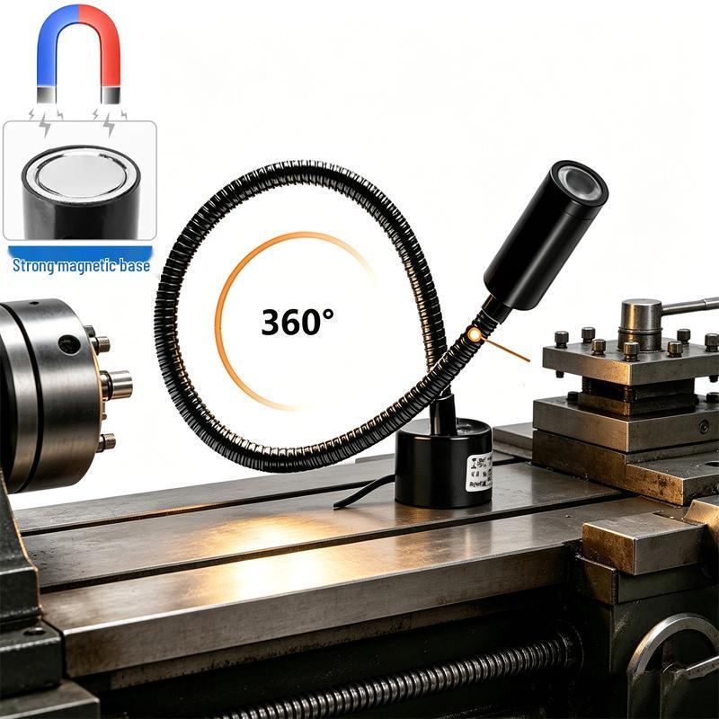 Magnetic Gooseneck CNC Machine Work Light for Lathes & Milling Machines