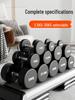 50kg Pair Rubber Coated Solid Steel Dumbbell Set for Men's & Women's Home & Commercial Gym Use