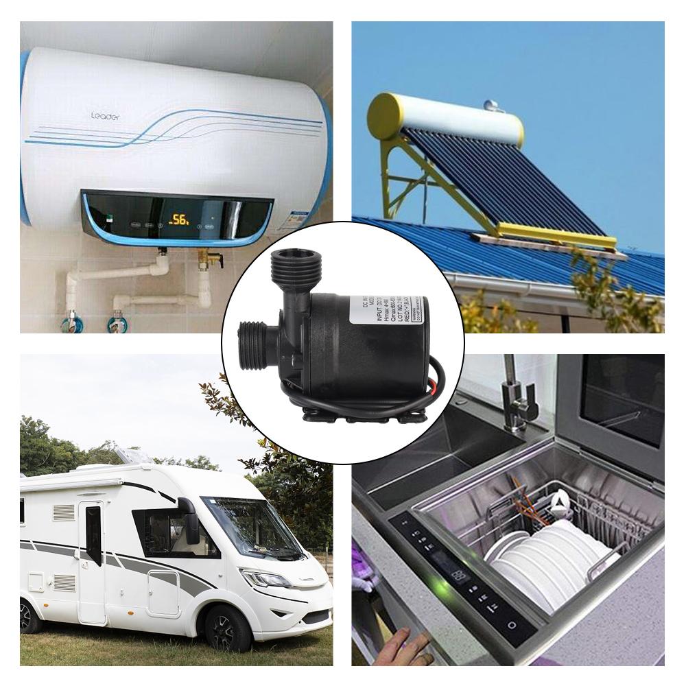 Ультра-тихий мини-бесщеточный двигатель постоянного тока 12 В, погружной водяной насос 800 л/ч, портативный садовый насос 5 м для системы охлаждения фонтанов