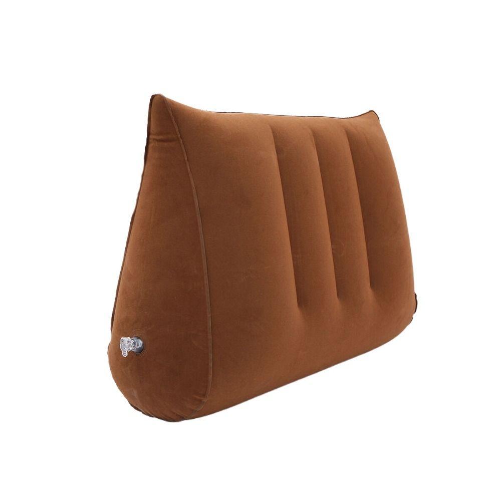 Triangle Cylinder Wedge Silicone Pillow PVC Flocking Inflatable Pillow New Triangle Pad  Home