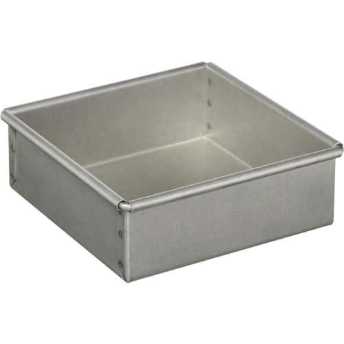 Tiger Crown Ulster Marche Square Baking Mold, 120mm, No. 2368, Body: Aluminum-plated Steel, Reinforcement: Stainless Steel, Japan, WML4708
