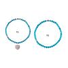 Elegant Love Heart Blue Cats Eye Stone Beaded Necklace Symbolizing Love and Tenderness for Trendy Women Casual Wear