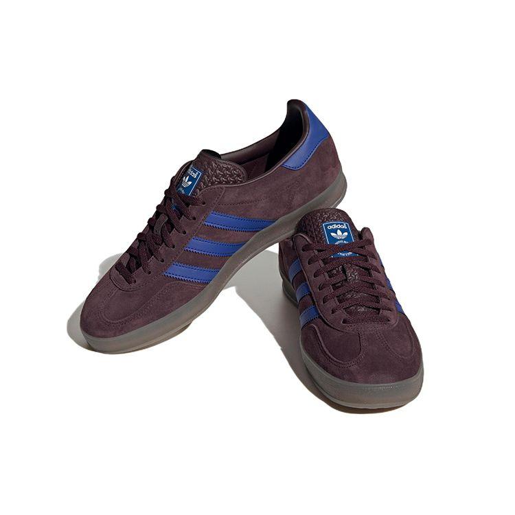 adidas Кроссовки унисекс Gazelle Indoor Maroon Lucid Blue Red Shadow-Maroon Semi-Lucid-Blue IG9980