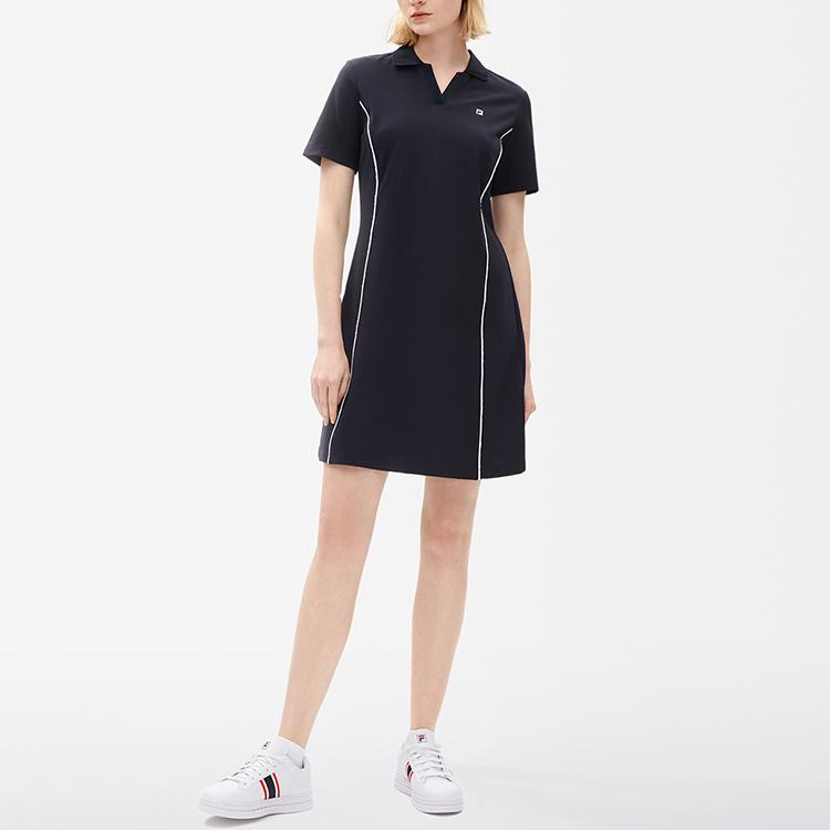 New FILA Short Sleeved Dress Women's Legend Blue F11W231305F-NV