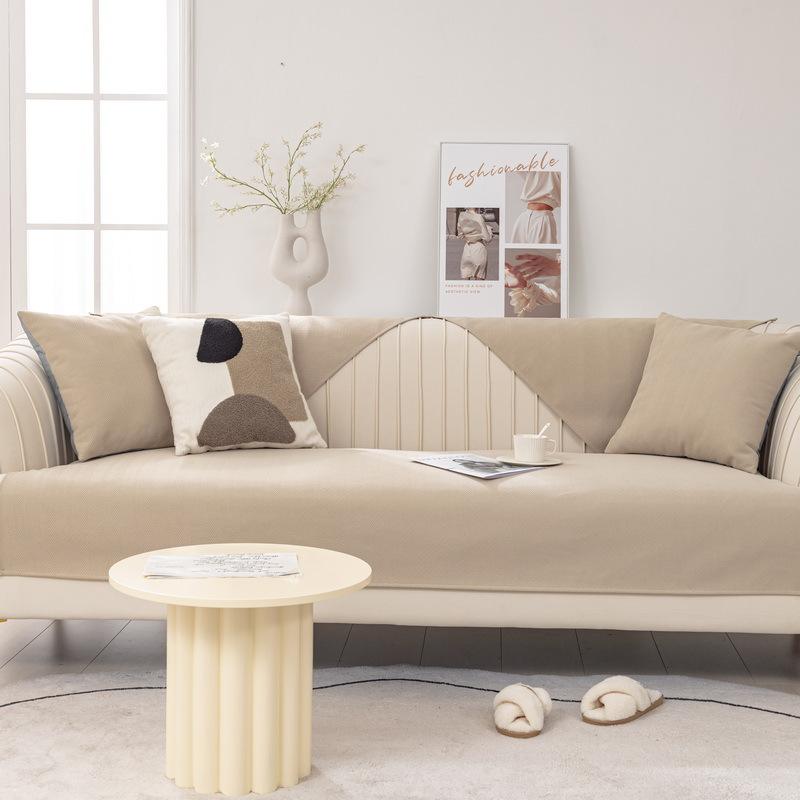 Подушка для дивана, простой современный высококачественный всесезонный универсальный чехол для дивана из синели, противоскользящий чехол для дивана, простой тканевый чехол для подушки, зеленый