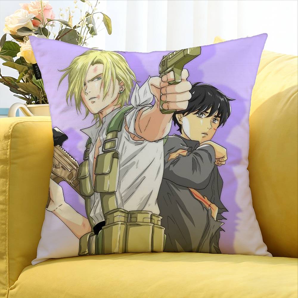 Аниме Banana Fish Различные размеры Квадратная наволочка для Декора Автомобиля Дома Спальни