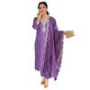Viscose Chanderi Ethnic Kurta Set Designer Wedding Wear Kurti Pant Dupatta Set VF-1455