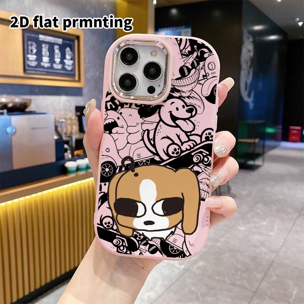 Phone Case: 2D flat design, suitable for iPhone 18, 17, 16, 15, 14, 13 Pro protective cases, question mark Beagle, perfect holiday gift for Christmas