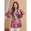 Women Floral Print Rayon Straight Top Kurta Party Wear Designer Top Tunic Kurti VFP-1836a