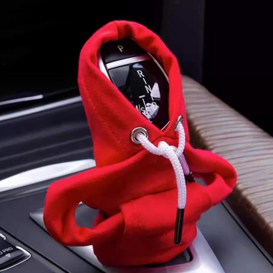 Универсальная толстовка с капюшоном для рычага переключения передач автомобиля, чехол для рычага переключения передач, забавная мини-толстовка с капюшоном, автомобильный декор, украшение для салона автомобиля, подарок