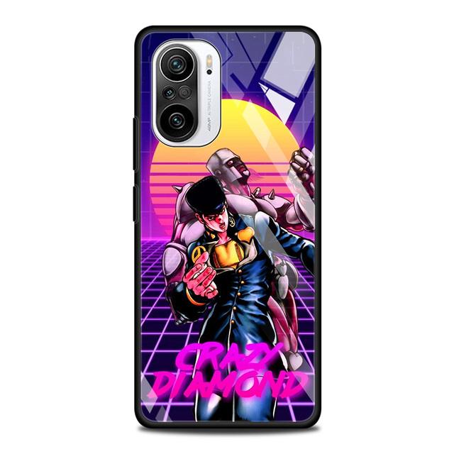 Чехол из закаленного стекла для Xiaomi Redmi Note 10 Pro Max 9 9s 7 8t 8 K40 K30 Pro Plus 9t 9c 8a 9a, чехол для телефона Jojo Bizarre Aventure