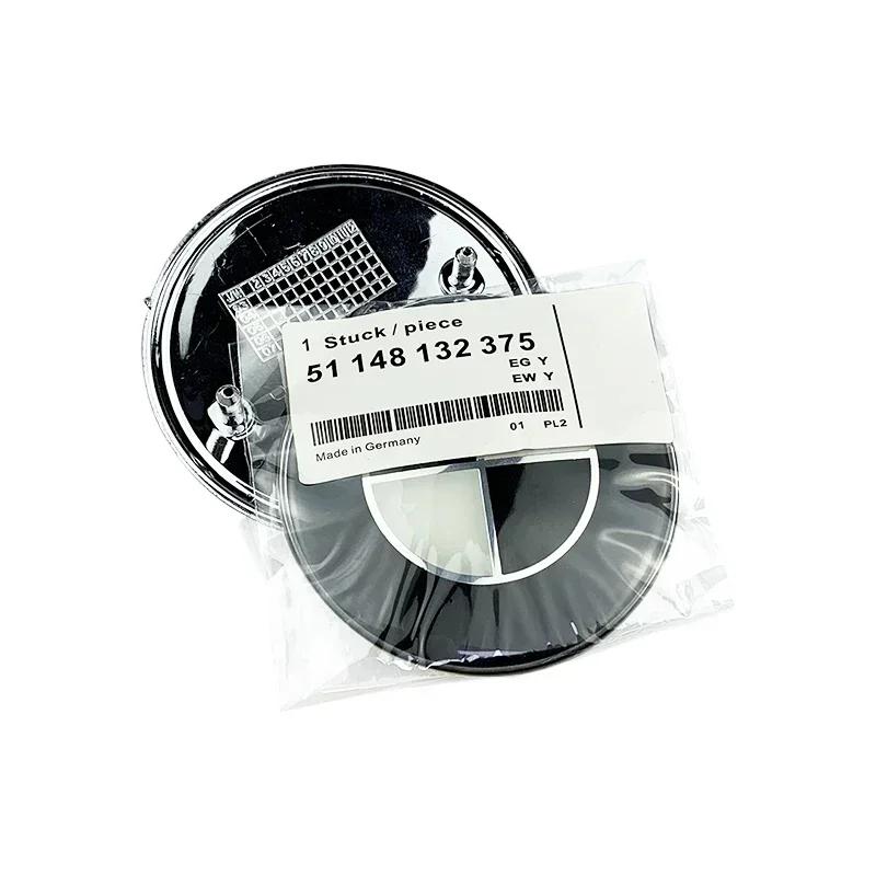 For BMW Hot 2025 45/74/82mm Car Front Hood Emblem for E30 E38 E39 E46 E60 E61 X1 X3 X4 X5 X6 E70 X5 Rear Trunk Badge Steering Wh